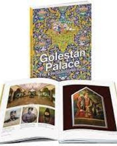 جلد کتاب کاخ گلستان میراث ماندگار اثر داود وکیل‌زاده، فارسی و انگلیسی