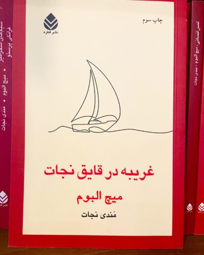 جلد کتاب غریبه در قایق نجات اثر میچ آلبوم در کتابفروشی الفبا