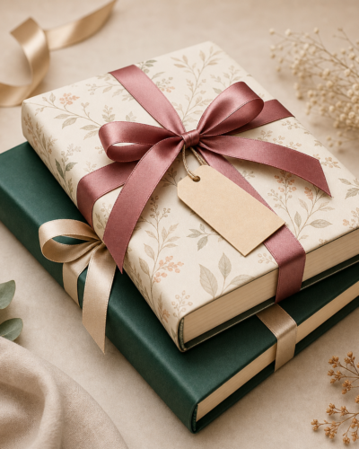 کاغذ کادو و بسته‌بندی هدیه کتاب با انتخاب مناسبت