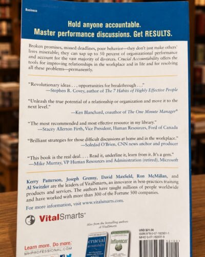 Crucial Accountability Second Edition, back cover and ISBN | جلد پشت پاسخ‌گویی حیاتی و شابک