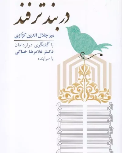 جلد کتاب در بند ترفند اثر میرجلال‌الدین کزازی گفت‌وگو با غلامرضا خاکی