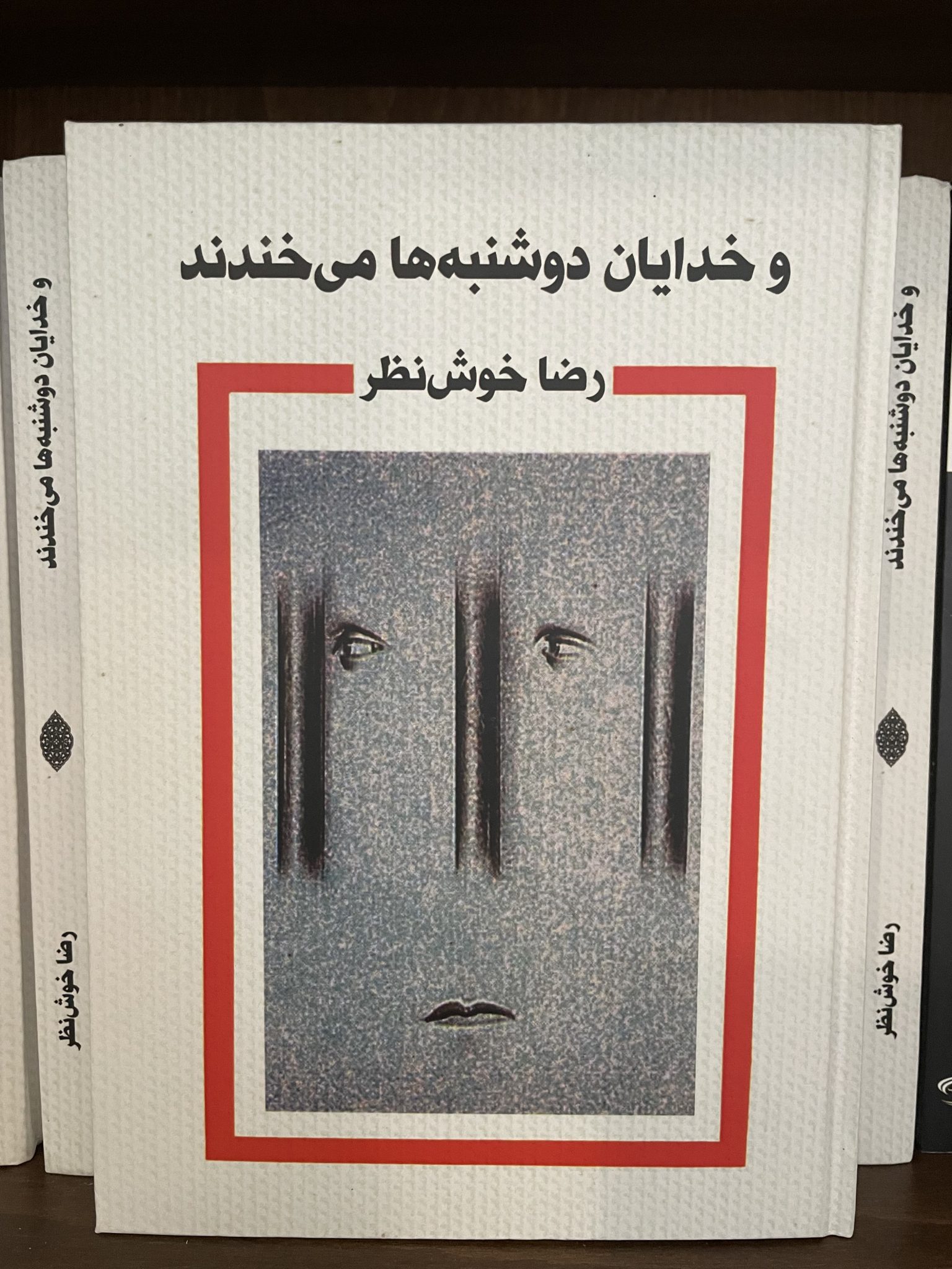 و خدایان دوشنبهها میخندند – رضا خوشنظر جلد کتاب و خدایان دوشنبهها میخندند اثر رضا خوشنظر، نشر مرغ آمین