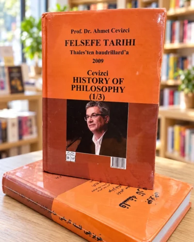 پشت جلد اول تاریخ فلسفه احمد جویزچی، ترکی آذربایجانی — Ahmet Cevizci History of Philosophy volume 1 back cover