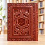 جلد چرمی نقش‌دار گلستان سعدی | Ornamented leather cover of Saadi’s Golestan, Persian gift edition