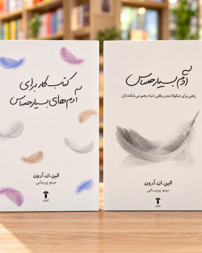 دو جلد آدم بسیار حساس و کتاب کار الین ان. آرون در کتابفروشی روشن | The Highly Sensitive Person and Workbook Persian set